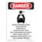 Signmission Safety Sign, OSHA Danger, 14" Height, Deadly Manure Gases, Portrait OS-DS-D-1014-V-1927 - alternate 1